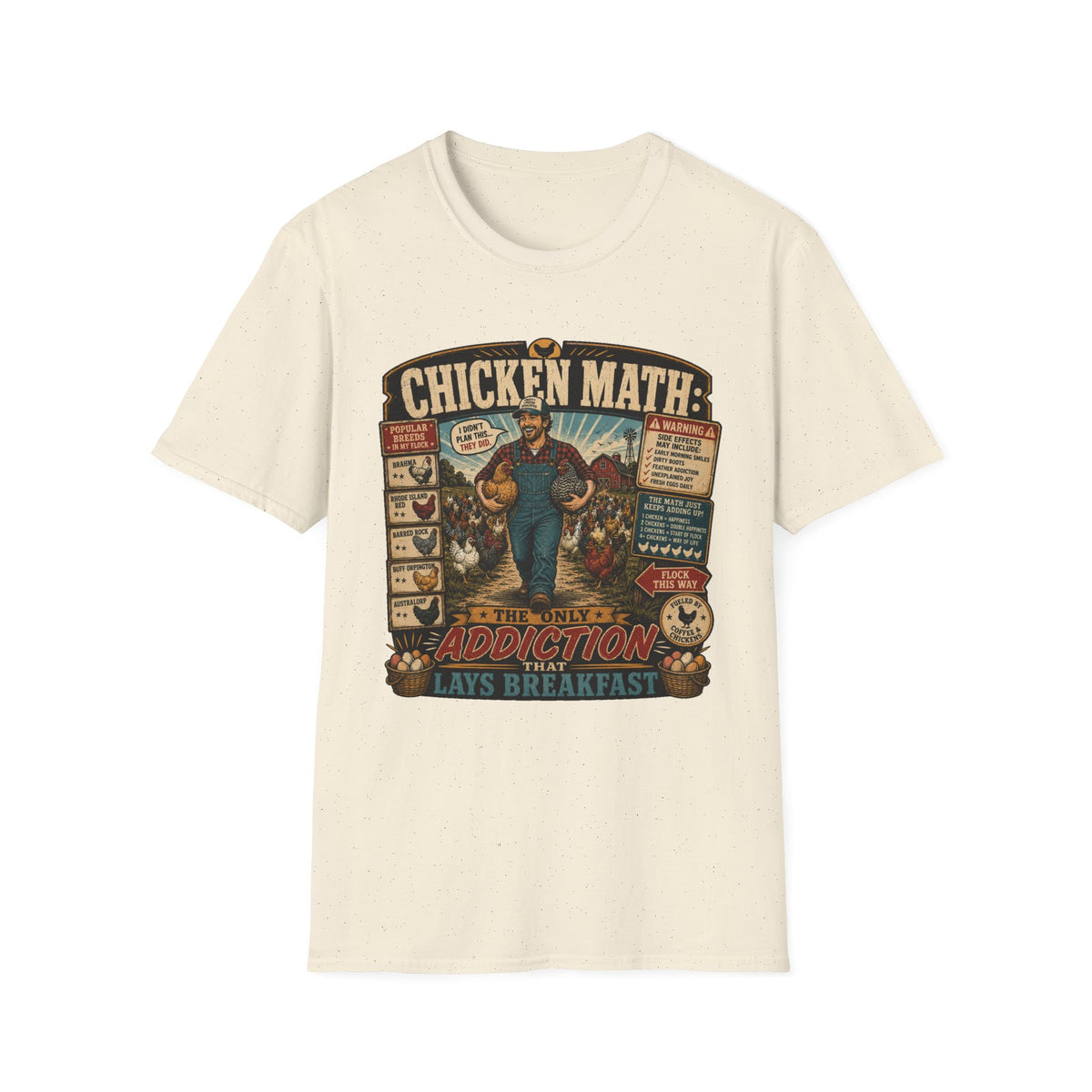 Chicken Math Farm Fun T-shirt, photo 5