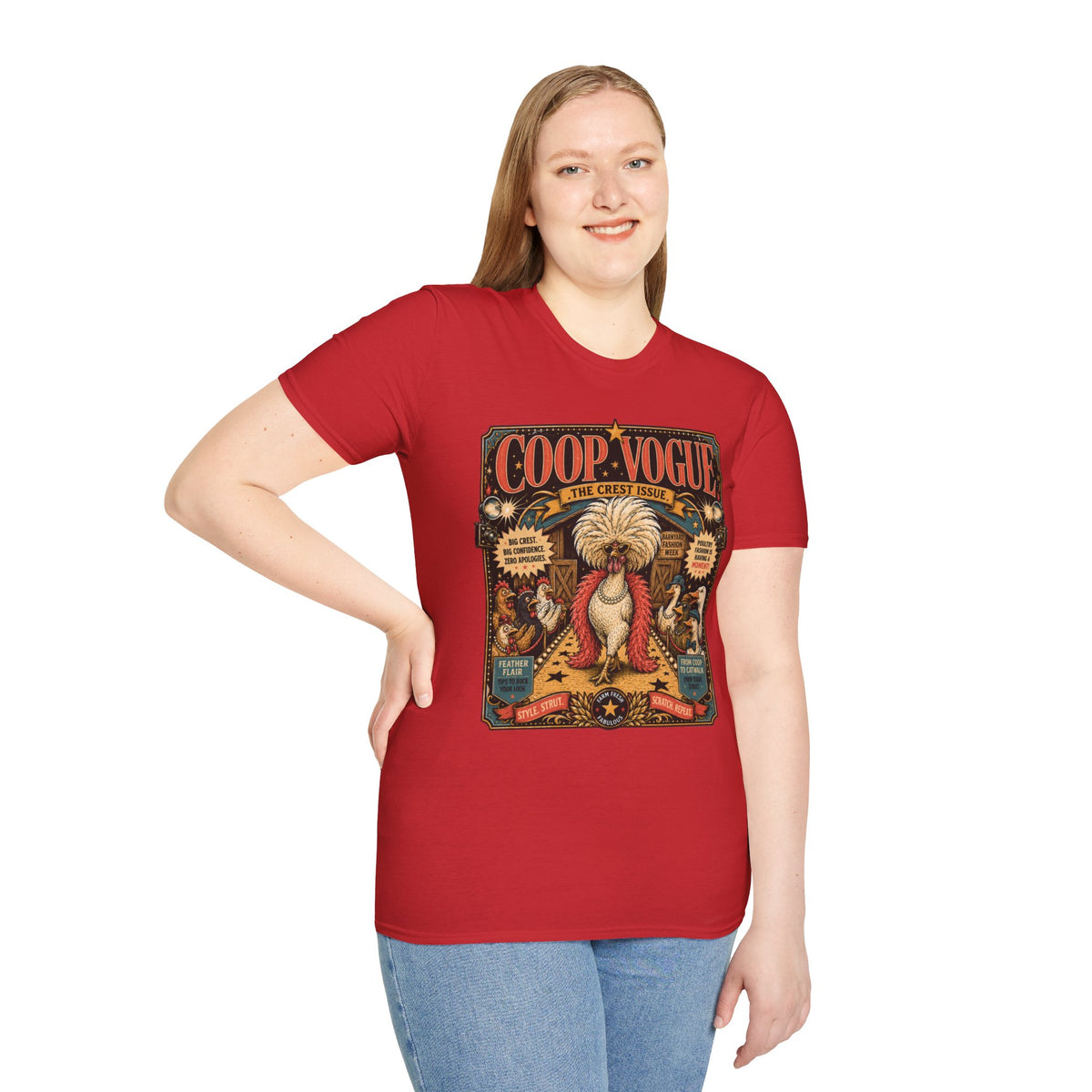 Coop Vogue Barnyard Fashion Week Polish Chicken T-Shirt