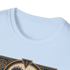 The Black Crown Ayam Cemani T-Shirt — Art Deco Rooster Graphic Tee