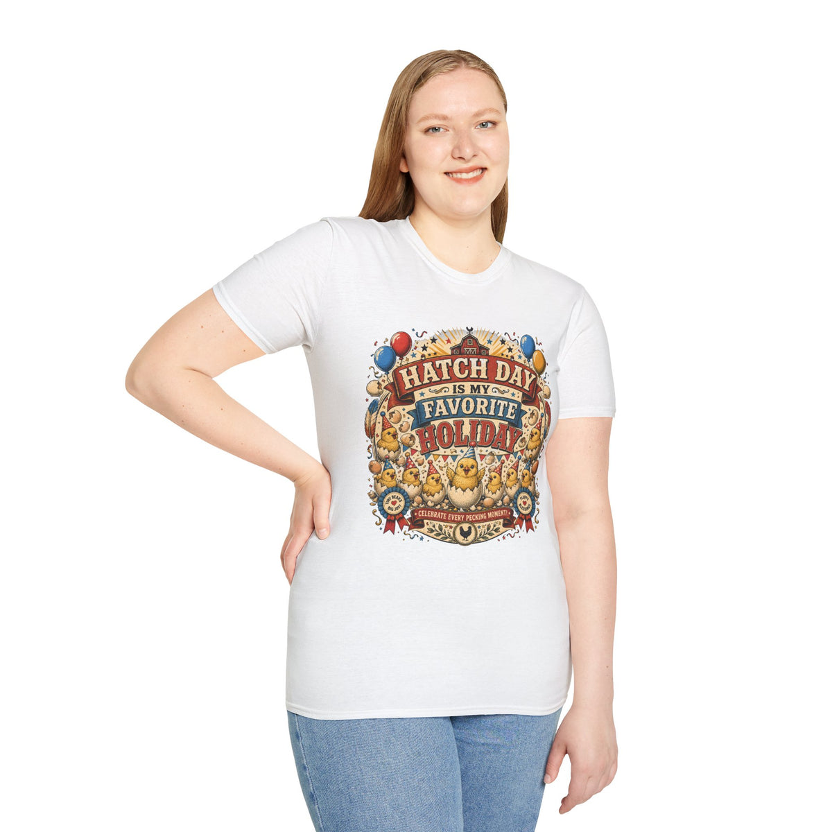 Hatch Day Is My Favorite Holiday T-Shirt — Cute Fluffy Chicks Tee