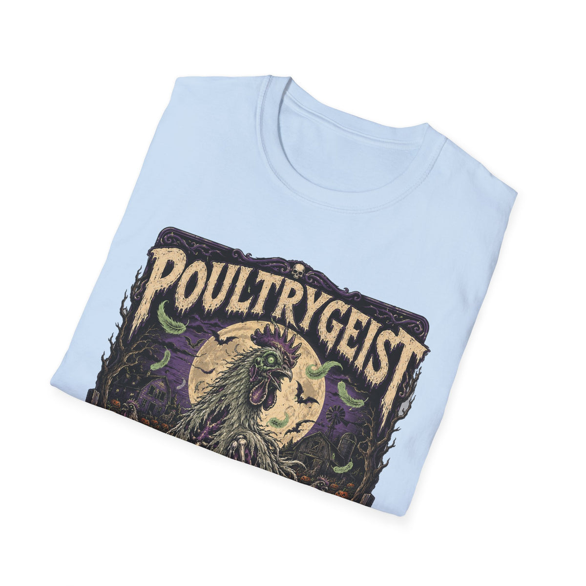 Poultrygeist T-Shirt — Haunted Harvest Night Zombie Chicken Tee