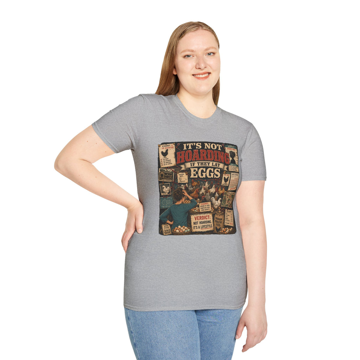 It's Not Hoarding If They Lay Eggs T-Shirt — Chicken Conspiracy Board Tee
