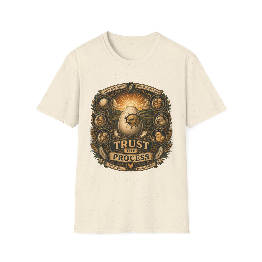 Trust the Process Hatching Emblem T-Shirt — Good Things Take Time Tee