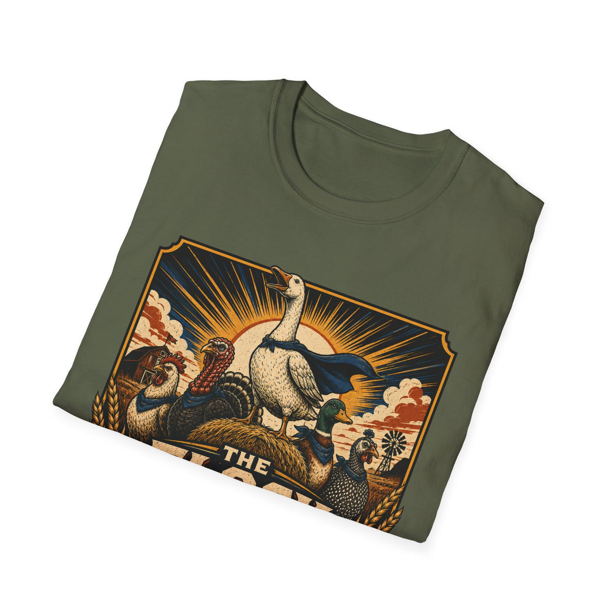 The Flock Awakens T‑Shirt — Retro Goose & Duck Vintage Wildlife Tee