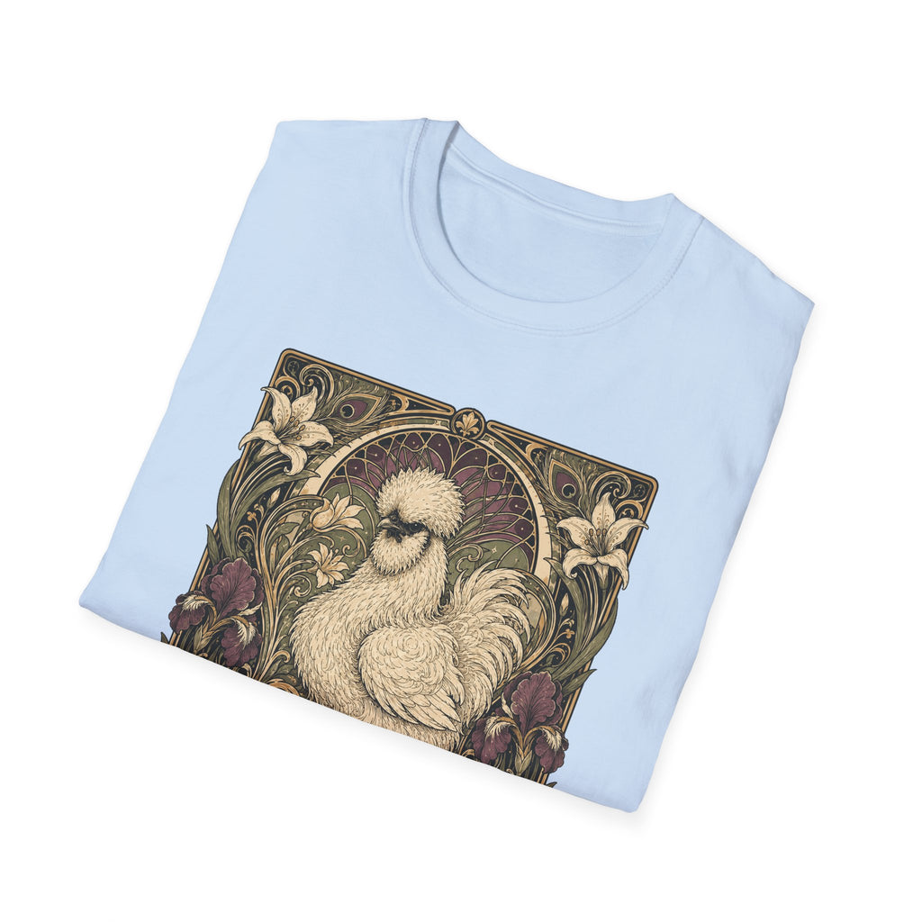 Wildflower Silkie T-Shirt — Art Nouveau Botanical Hen Tee