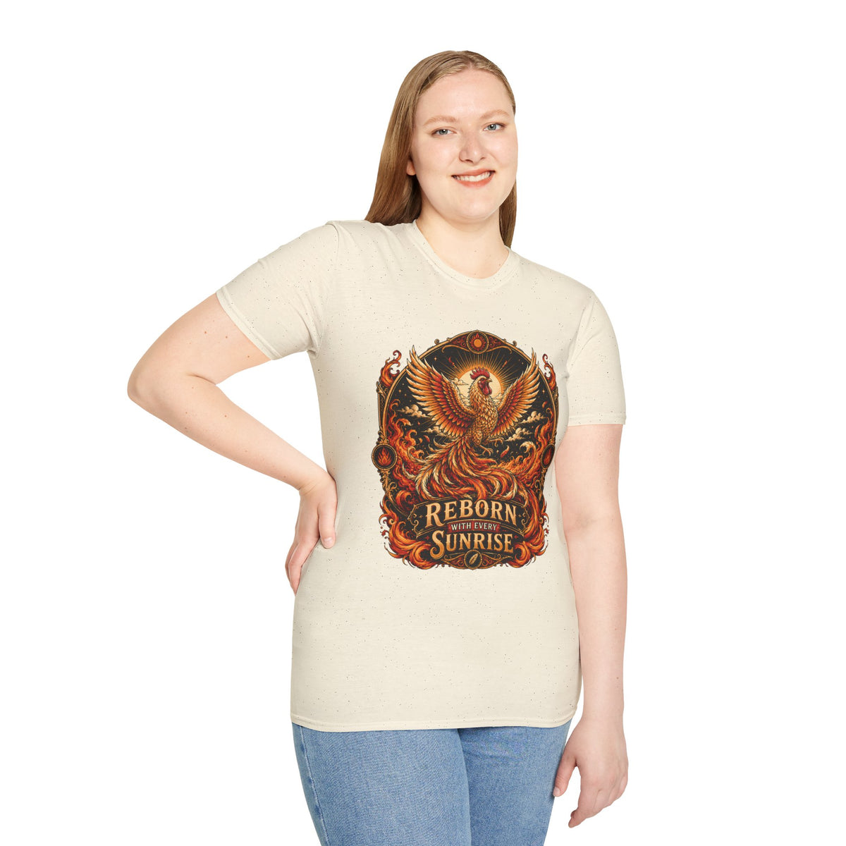 Rise With the Sun Rhode Island Red T-Shirt — Phoenix Rooster Tee