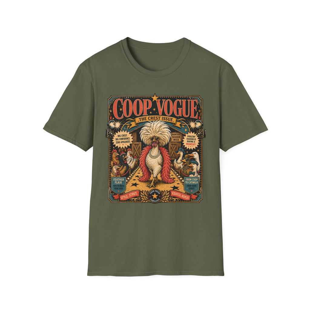 Coop Vogue Barnyard Fashion Week Polish Chicken T-Shirt