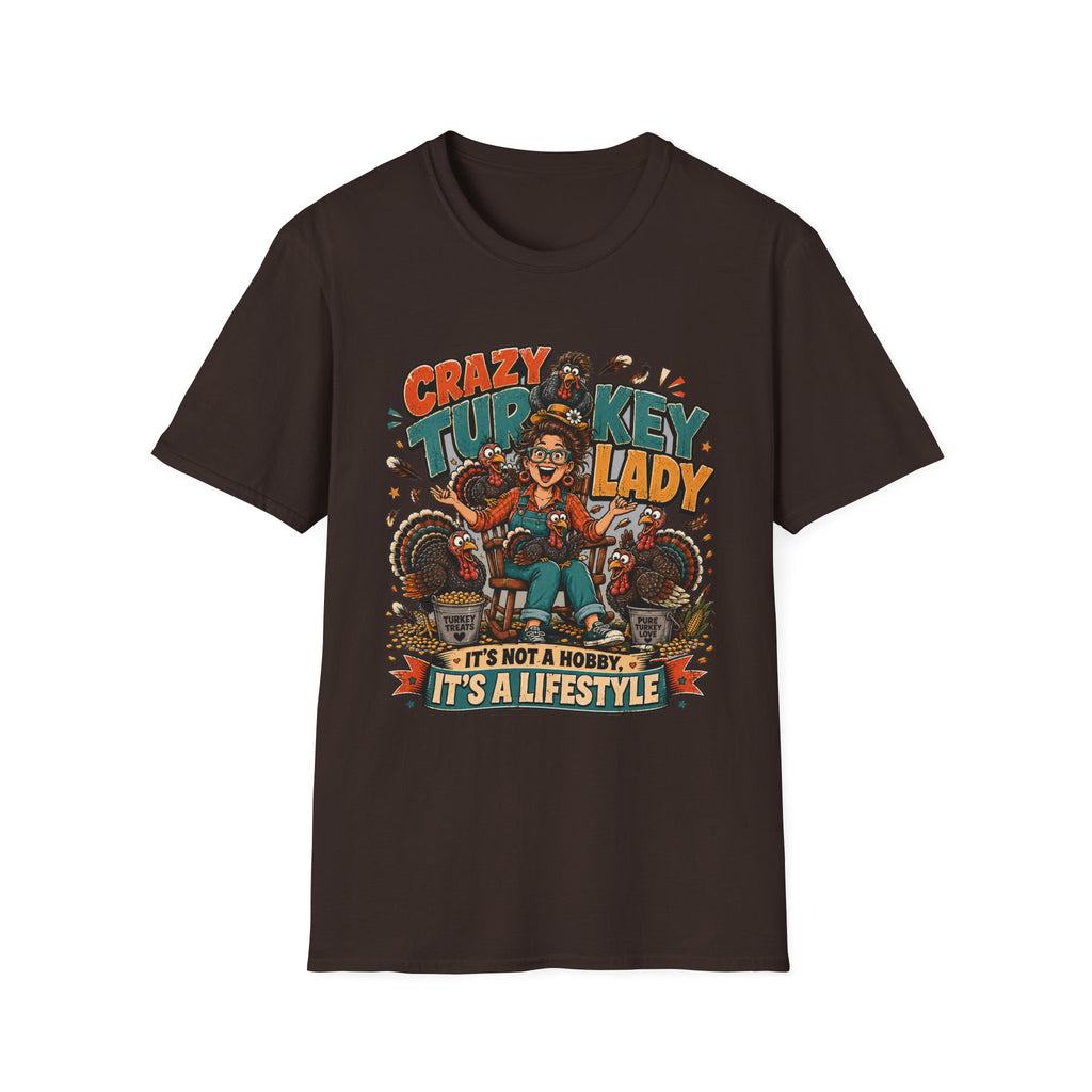 Crazy Turkey Lady T-shirt, photo 4