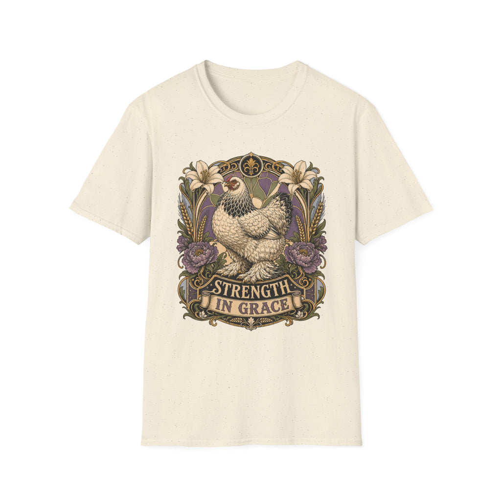 Strength in Grace Brahma Hen T-shirt, photo 5