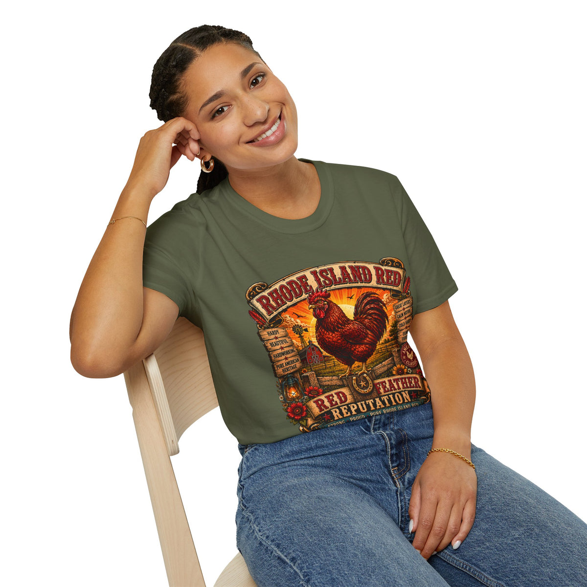 Rhode Island Red Reputation T-Shirt — Heritage Breed Graphic Tee