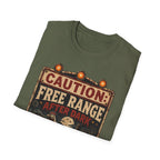 Zombie Chicken Crossing at Night T-Shirt — Spooky Halloween Poultry Tee