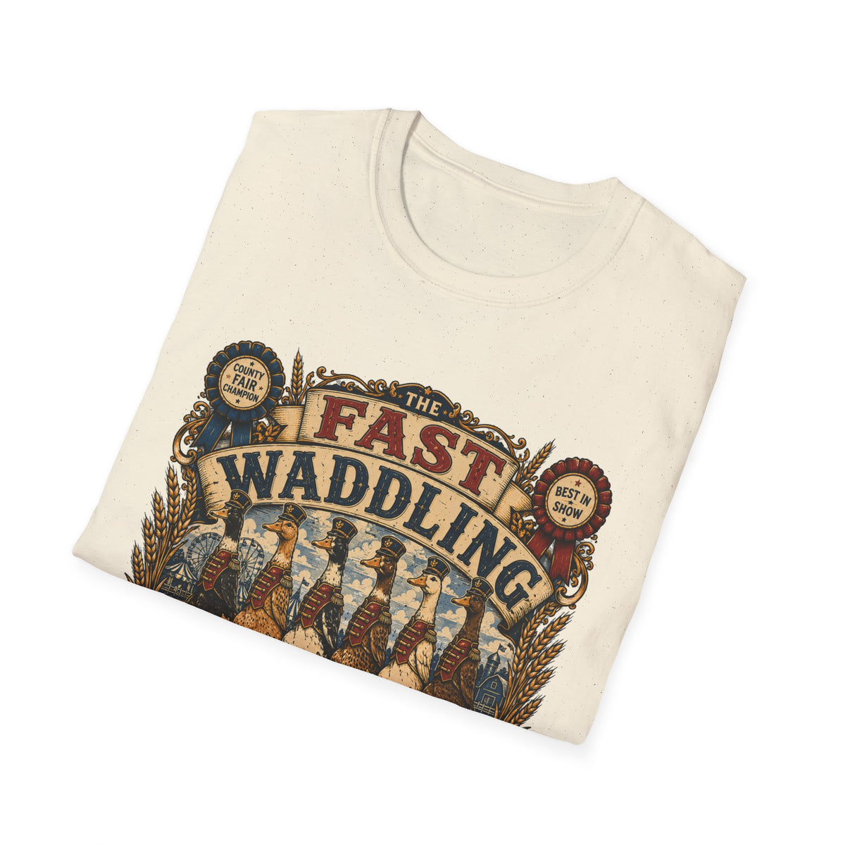 Fast Waddling Division Indian Runner T-Shirt — No Running, Except Them Tee