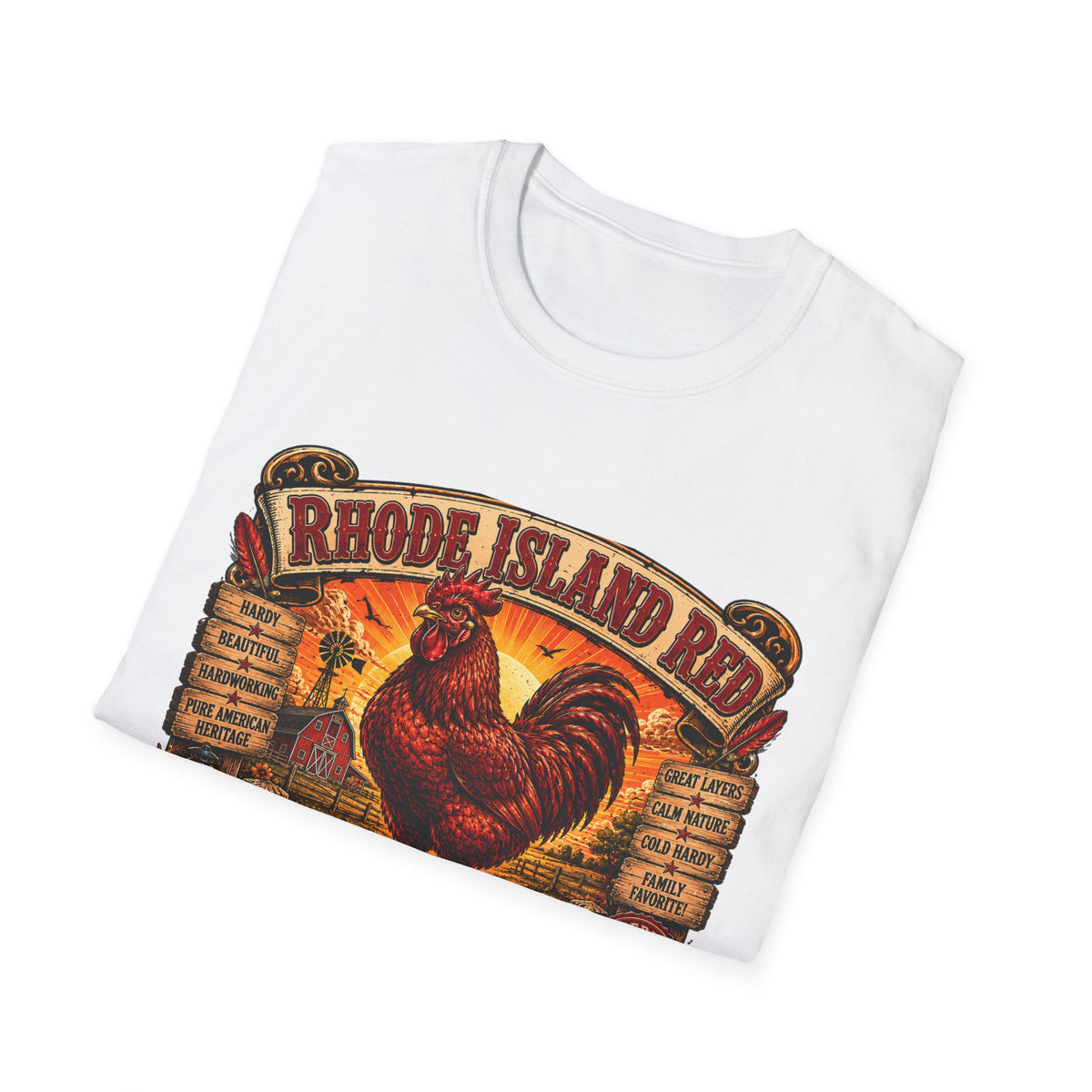Rhode Island Red Reputation T-Shirt — Heritage Breed Graphic Tee