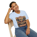 Incredible Feathered Strongman Brahma T-Shirt — Vintage Poster Rooster Tee