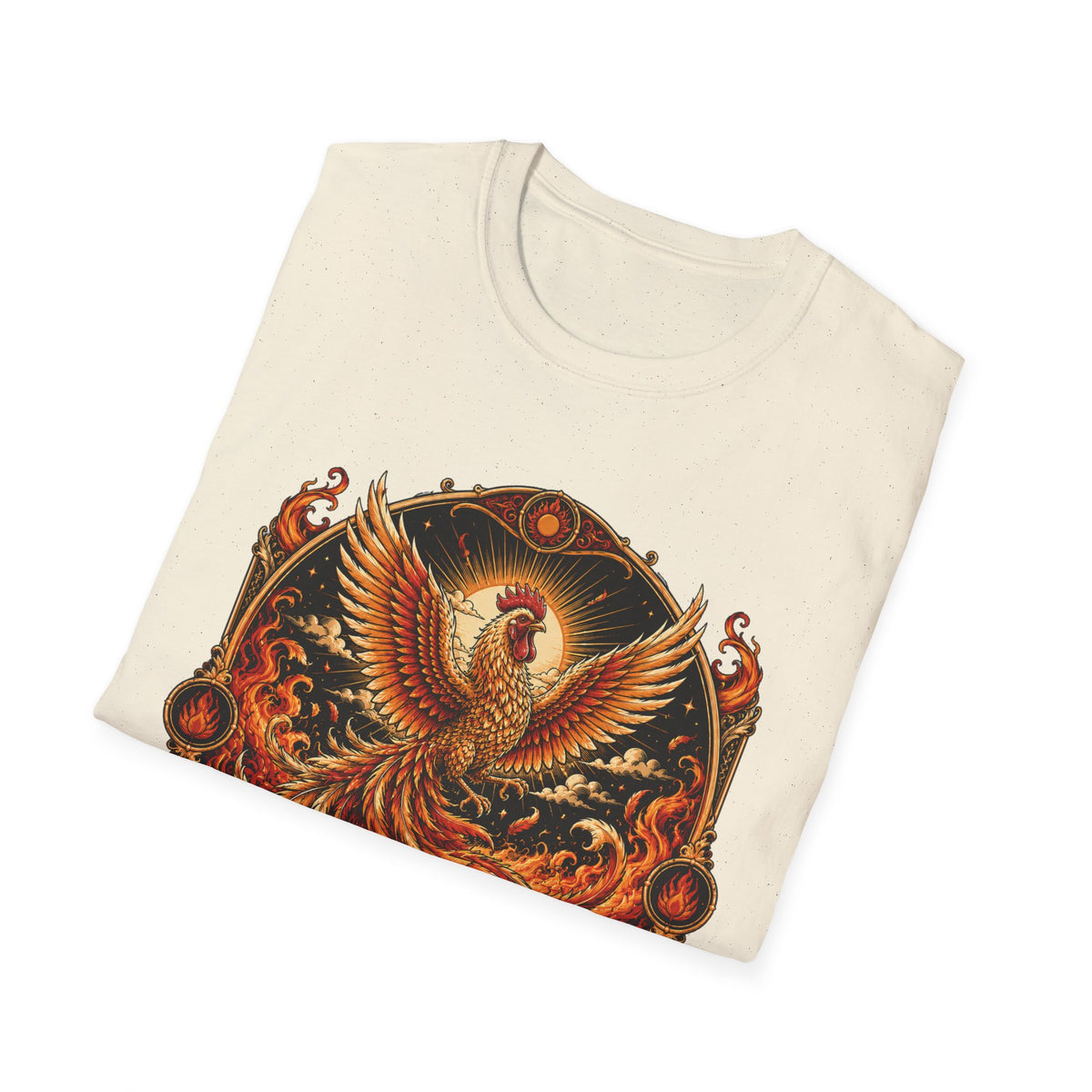 Rise With the Sun Rhode Island Red T-Shirt — Phoenix Rooster Tee