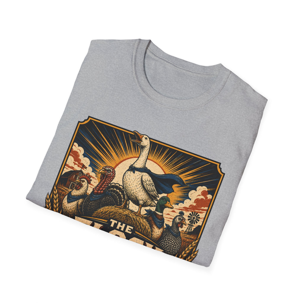 The Flock Awakens T‑Shirt — Retro Goose & Duck Vintage Wildlife Tee