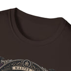 Master of Midnight Feathers Ayam Cemani T-Shirt — Gothic Rooster Graphic Tee