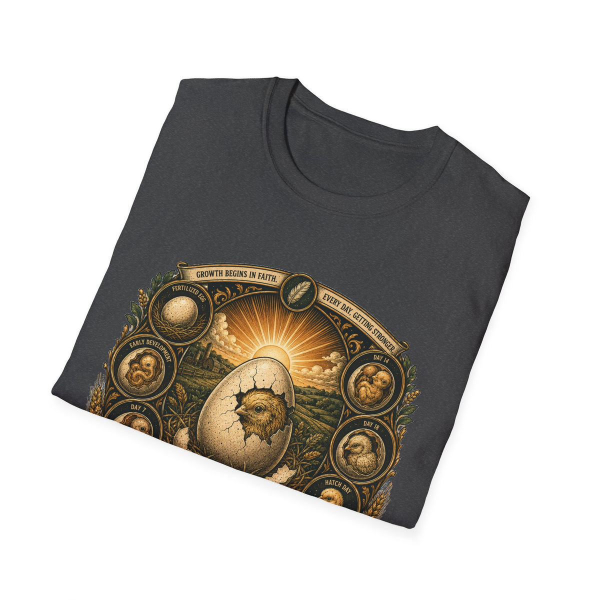Trust the Process Hatching Emblem T-Shirt — Good Things Take Time Tee