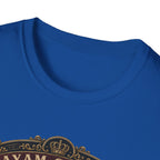 Ayam Cemani Heritage Badge T-Shirt — Rare All-Black Rooster Graphic Tee