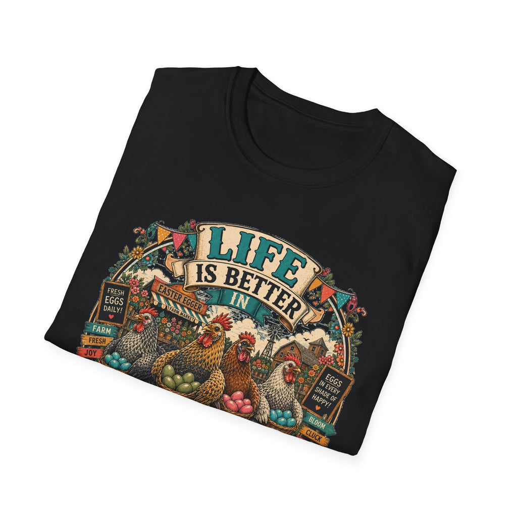 Colorful Farm Festival Easter Egger T-Shirt — Life is Better in Color Tee