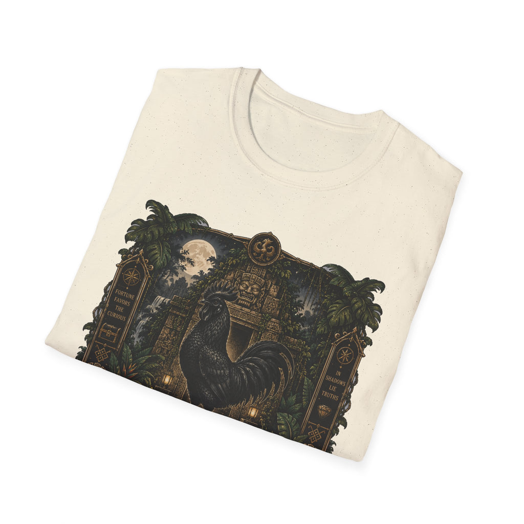 Keeper of Secrets Ayam Cemani T-Shirt — Jungle Temple Rooster Graphic Tee