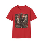 Shadow Samurai Ayam Cemani T-Shirt — Sunset Blossom Warrior Rooster Tee
