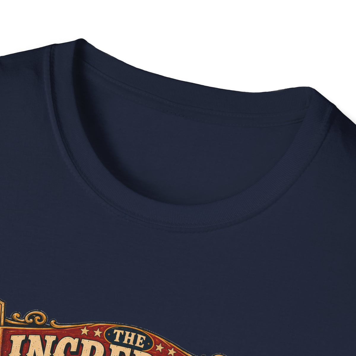 Incredible Feathered Strongman Brahma T-Shirt — Circus Poster Rooster Tee