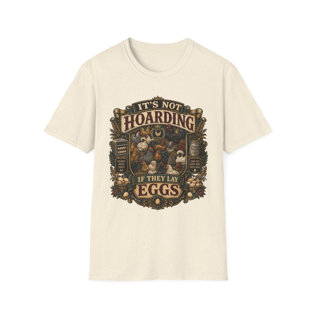 Family Flock Heritage T-Shirt — It's Not Hoarding If They Lay Eggs Tee