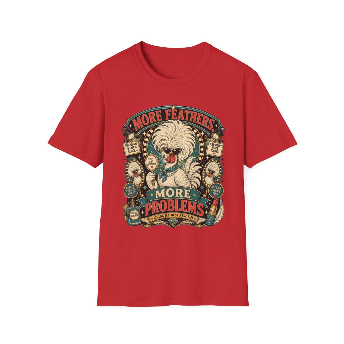 More Feathers, More Problems Polish Chicken T-shirt, photo 5