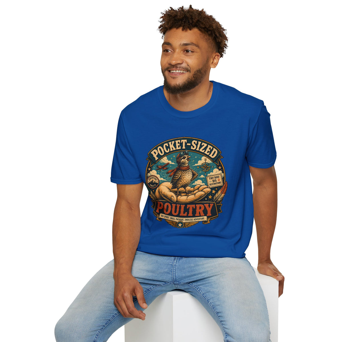 Tiny Quail Adventures T-Shirt — Backyard Bird Keeper Vintage Graphic Tee