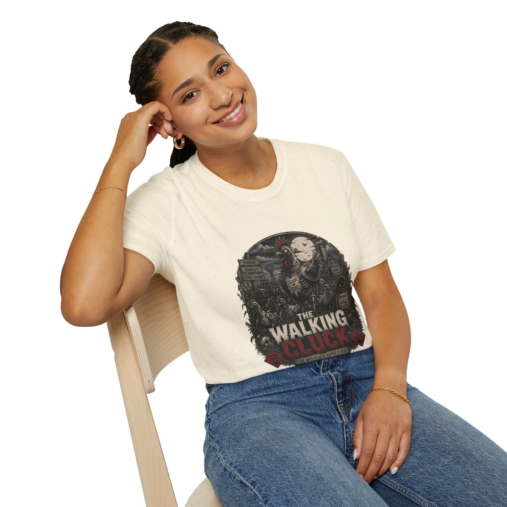 The Walking Cluck T-Shirt — Poultry Apocalypse Zombie Chicken Tee