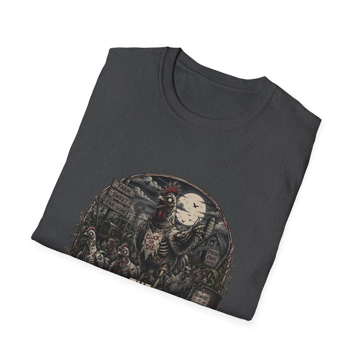 The Walking Cluck T-Shirt — Poultry Apocalypse Zombie Chicken Tee