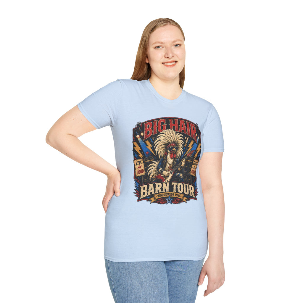 Big Hair Rock Star Concert Polish Chicken T-Shirt