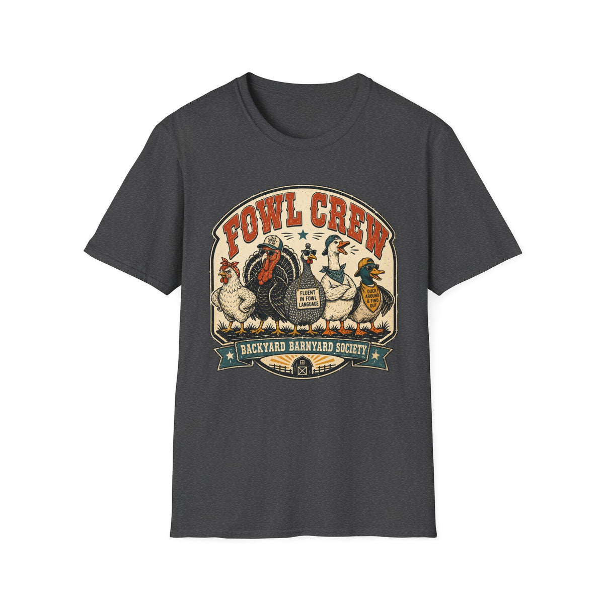Fowl Crew Vintage Poultry T-shirt, photo 8