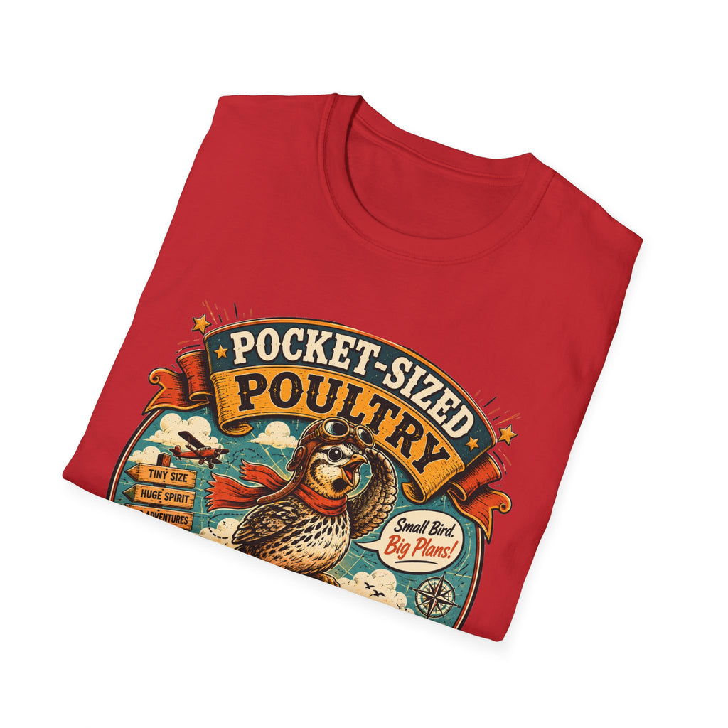Tiny Quail Adventures T-Shirt — Quail Life Vintage Graphic Comic Tee