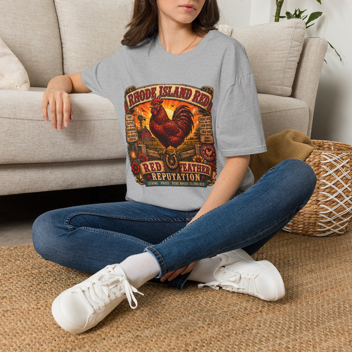 Rhode Island Red Reputation T-Shirt — Heritage Breed Graphic Tee