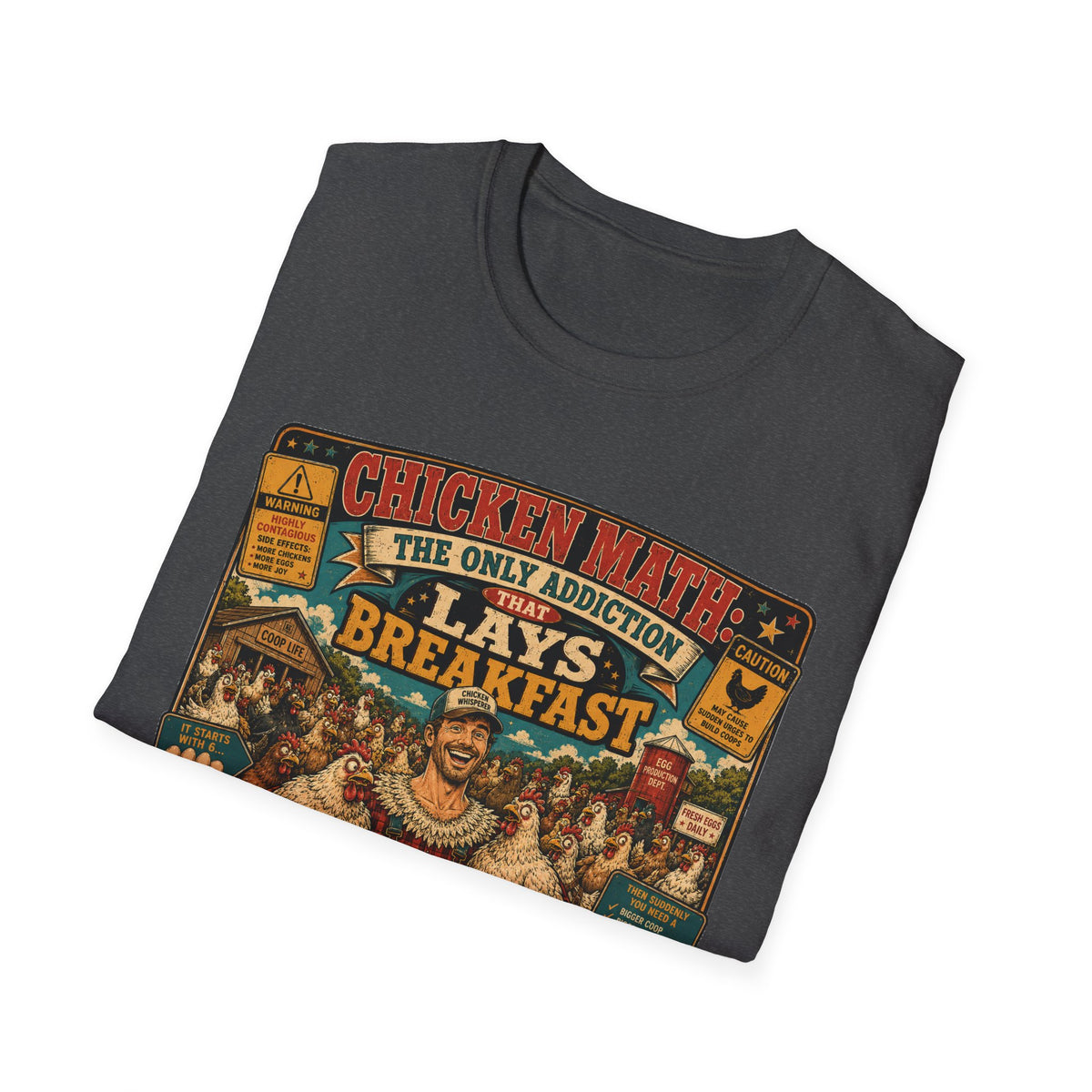 The Only Addiction That Lays Breakfast  —  Not All Heroes Wear Capes T-Shirt Tee