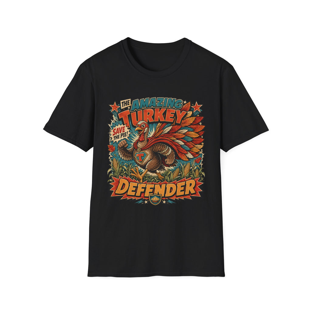 The Amazing Turkey Defender Tee — Save the Pie!