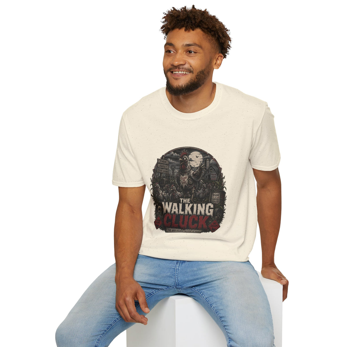The Walking Cluck T-Shirt — Poultry Apocalypse Zombie Chicken Tee