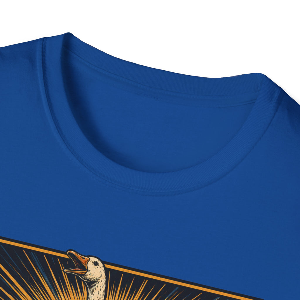 The Flock Awakens T‑Shirt — Retro Goose & Duck Vintage Wildlife Tee