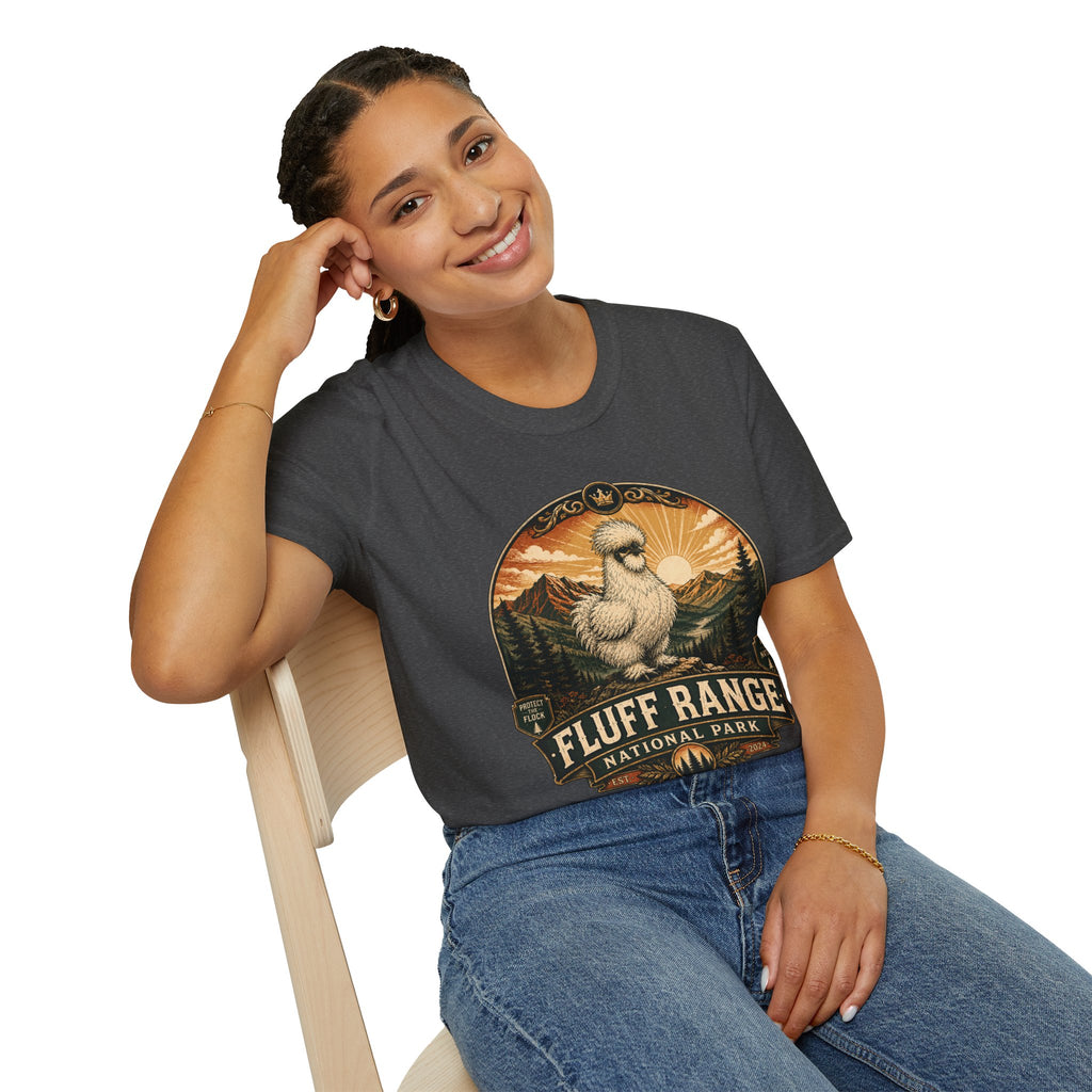 Fluff Range National Park Silkie T-Shirt — Vintage Park Badge Tee