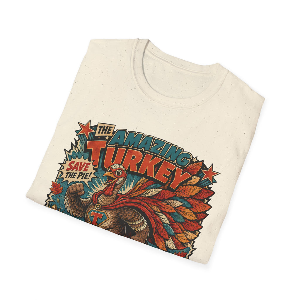 The Amazing Turkey Defender Tee — Save the Pie!