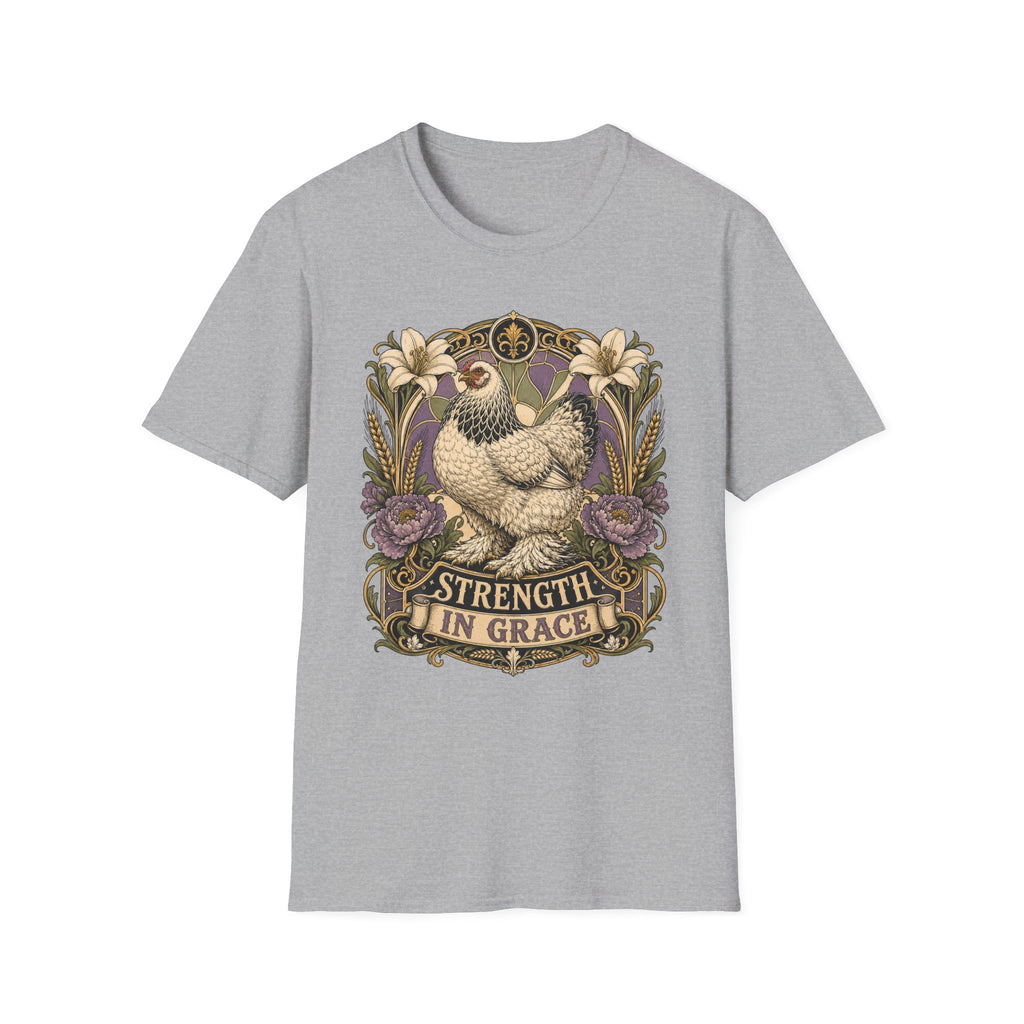 Strength in Grace Brahma Hen T-shirt, photo 3