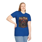 Full Volume Since Sunrise Guinea Fowl T-Shirt — Rock Concert Poultry Poster Tee