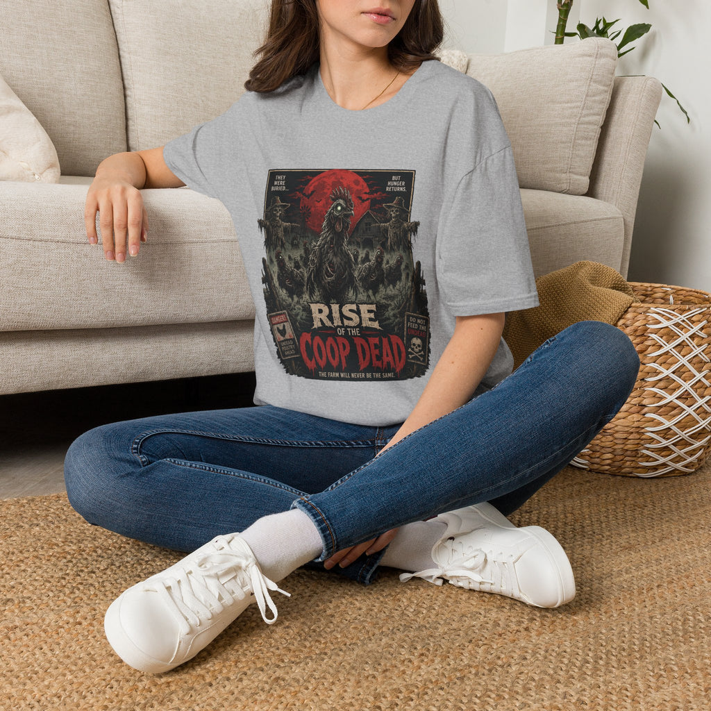 Rise of the Undead Poultry T-Shirt — Zombie Chicken Uprising Tee
