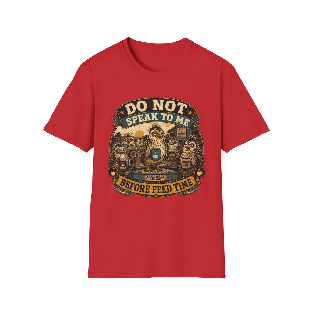 Do Not Speak to Me Before Feed Time Quail T-shirt, photo 3