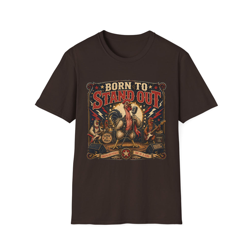 Born to Stand Out Rock Band Naked Neck T-shirt, photo 7
