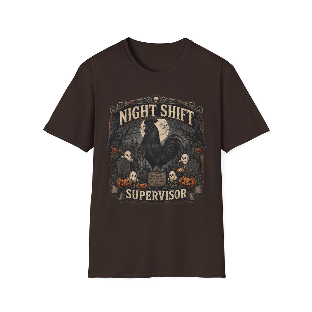 Night Shift Supervisor Ayam Cemani T-shirt, photo 4