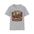 Barred Rock Rooster T-Shirt — "Built the Old Fashioned Way" Farm Vintage Tee