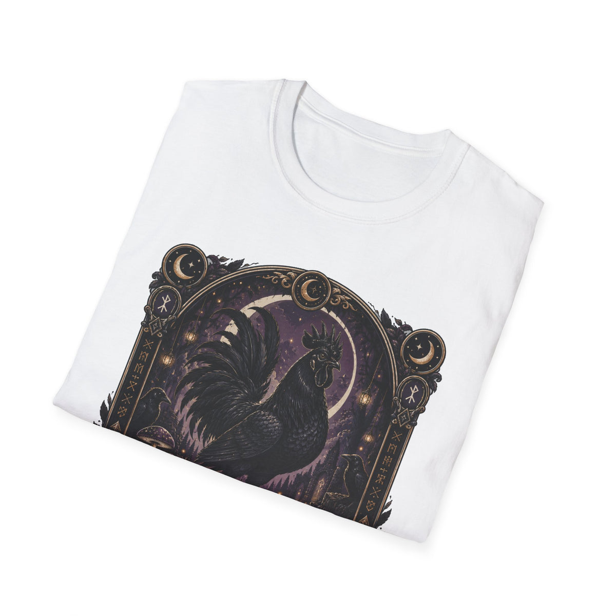 Shadow and Legend Ayam Cemani T-Shirt — Gothic Emblem Rooster Tee